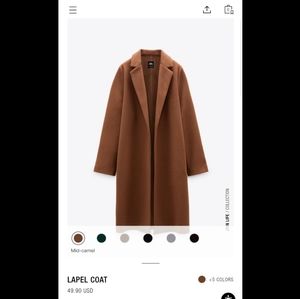 Zara lapel coat